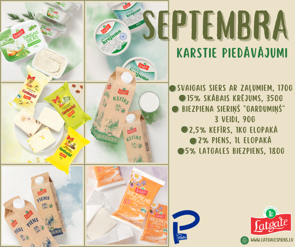 Septembra KARSTIE PIEDĀVĀJUMI