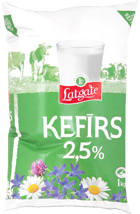 2,5% kefirs, polipakā