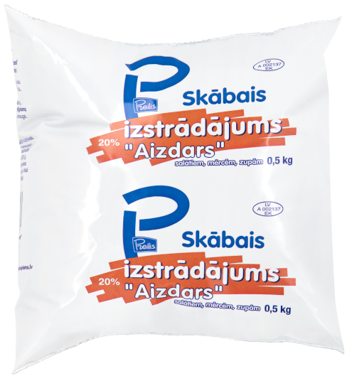 20% skābais izstrādājums Aizdars