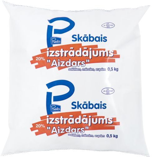 20% skābais izstrādājums Aizdars