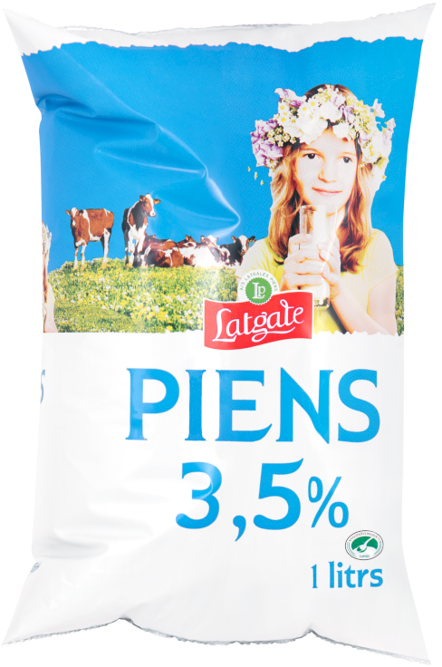 3,5% piens, polipakā