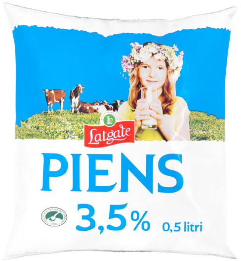 3,5% piens, polipakā