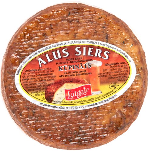 Alus siers, kūpināts