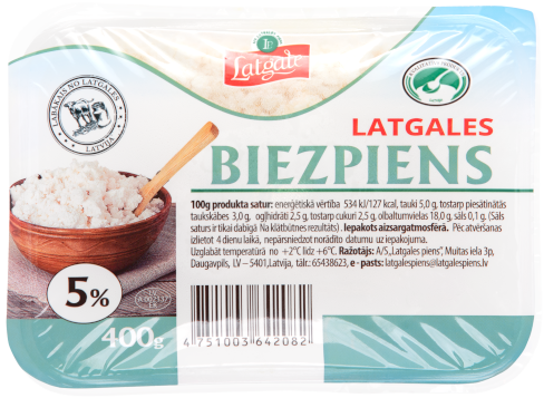 5% cottage cheese Latgale