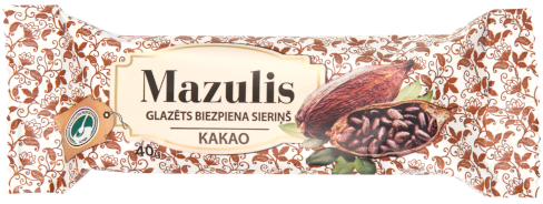 Glazēts biezpiena sieriņš Mazulis kakao