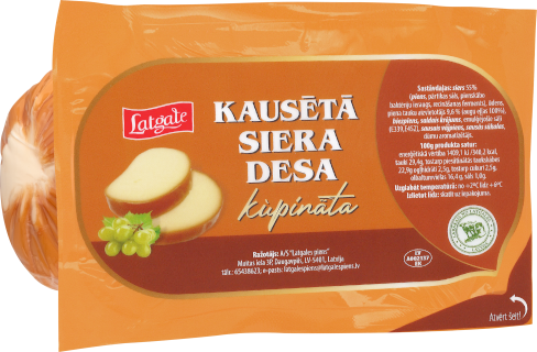 Kausētā siera desa, kūpināta