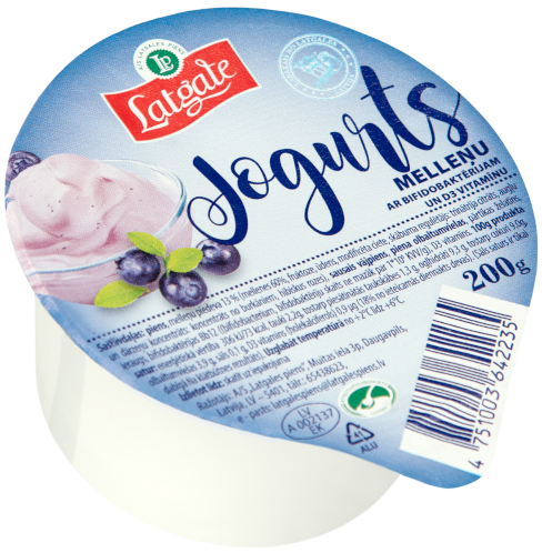 Blueberrie yogurt with bifidobacteria