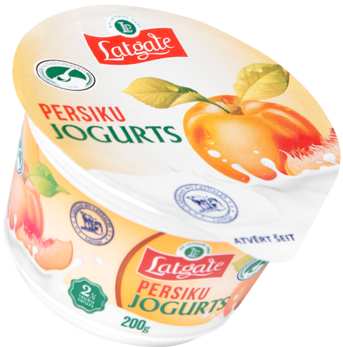 Peach yogurt